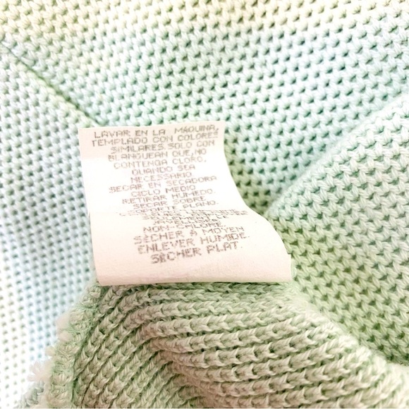 Vtg Chelsea Gardens Mint Green Golf Sweater Vest Size L - Picture 6 of 7